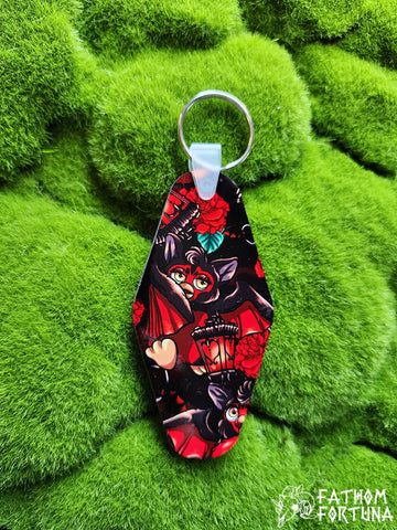 Red Bat Ferb Hotel Diamond Keychain