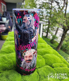 Babygirl Blackbeard Pirates 20oz Stainless Steel Insulated Tumbler Black MADE TO ORDER