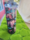 Izzy Meow Meow Pirates 20oz Stainless Steel Insulated Tumbler Teal Text  MADE TO ORDER