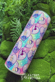 Pastel Horror Hearts 20oz Stainless Steel Insulated Drink Tumbler  MADE TO ORDER