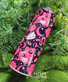 Kawaii Cat Spooky Occult 20oz Stainless Steel Insulated Drink Tumbler  MADE TO ORDER