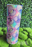 Pastel Horror Hearts 20oz Stainless Steel Insulated Drink Tumbler  MADE TO ORDER