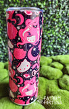 Kawaii Cat Spooky Occult 20oz Stainless Steel Insulated Drink Tumbler  MADE TO ORDER