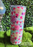Sassy Floral Candy Hearts 20oz Stainless Steel Insulated Drink Tumbler