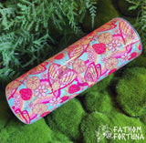 Rainbow Citrus Rosy Maple Moth 20oz Stainless Steel Insulated Drink Tumbler  MADE TO ORDER