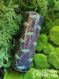 Faux Embroidery Luna Moth 20oz Stainless Steel Insulated Drink Tumbler