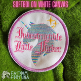 Indestructible Unicorn Pirates Embroidered Iron On Patch