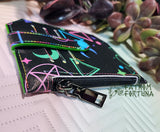 Neon Pentagrams & Skulls Pocket Pal Mini Travel Wallet 1