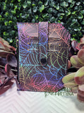Rainbow Spiderweb Pocket Pal Mini Travel Wallet 2