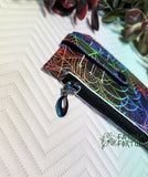 Rainbow Spiderweb Pocket Pal Mini Travel Wallet 1