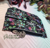 Black Breakup Depression Robe Pirates Pocket Pal Mini Travel Wallet 1