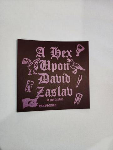 A Hex Upon David in particular Pirates Sticker