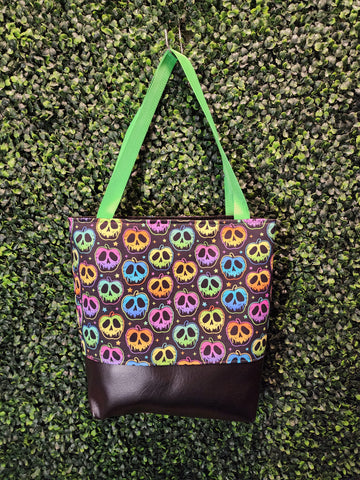 Neon Poison Apples Tote Bag