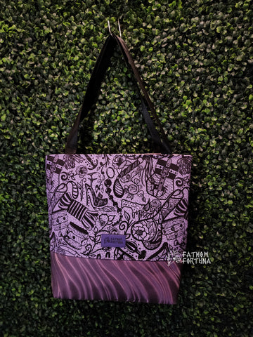 Lavender BDSM Lace Tote Bag