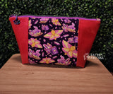 Witchy Rosy Maple Moth Zippered Beauty Bag