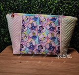 Pastel Horror Hearts Zippered Beauty Bag