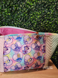 Pastel Horror Hearts Zippered Beauty Bag