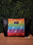 Rainbow Geo Dragon Zippered Beauty Bag