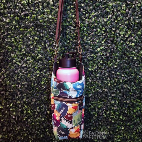 Space Travel Signs Waterbottle Sling