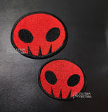 Blitzø's Skull Pendant Embroidered Iron On Patch Helluva Boss