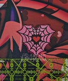 Angel Web Heart Embroidered Iron On Patch