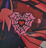 Angel Web Heart Embroidered Iron On Patch