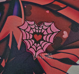 Angel Web Heart Embroidered Iron On Patch
