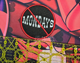 Husk Hates Mondays Embroidered Iron On Patch