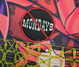 Husk Hates Mondays Embroidered Iron On Patch