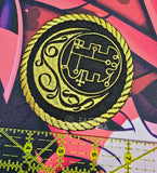 Grimoire Moon Embroidered Iron On Patch Helluva Boss
