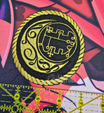Grimoire Moon Embroidered Iron On Patch Helluva Boss