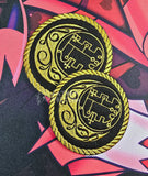 Grimoire Moon Embroidered Iron On Patch Helluva Boss