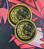 Grimoire Moon Embroidered Iron On Patch Helluva Boss