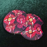 Hell In Bloom Rubberized Car Coasters MADE TO ORDER