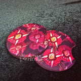 Hell In Bloom Rubberized Car Coasters MADE TO ORDER