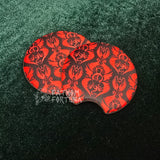 Hotel Wallpaper Rubberized Car Coasters MADE TO ORDER