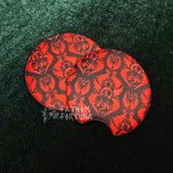 Hotel Wallpaper Rubberized Car Coasters MADE TO ORDER