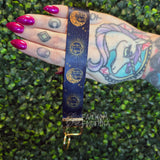 Grimoire Moon Wristlet Keychain Fob Made To Order