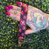 Hell In Bloom Wristlet Keychain Fob Made To Order