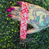 Armed Love Wristlet Keychain Fob Made To Order