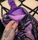 Lavender Moths Boxy On The Go Convertible Bag