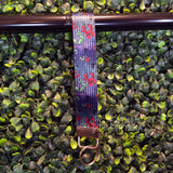 Teal Wormhorse & Banana Pudding Wristlet Keychain Fob Made To Order