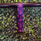 Ozzie's Wallpaper Pink Wristlet Keychain Fob Made To Order