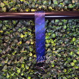Ozzie's Wallpaper Purple Wristlet Keychain Fob Made To Order