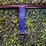 Ozzie's Wallpaper Purple Wristlet Keychain Fob Made To Order
