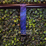 Ozzie's Wallpaper Purple Wristlet Keychain Fob Made To Order