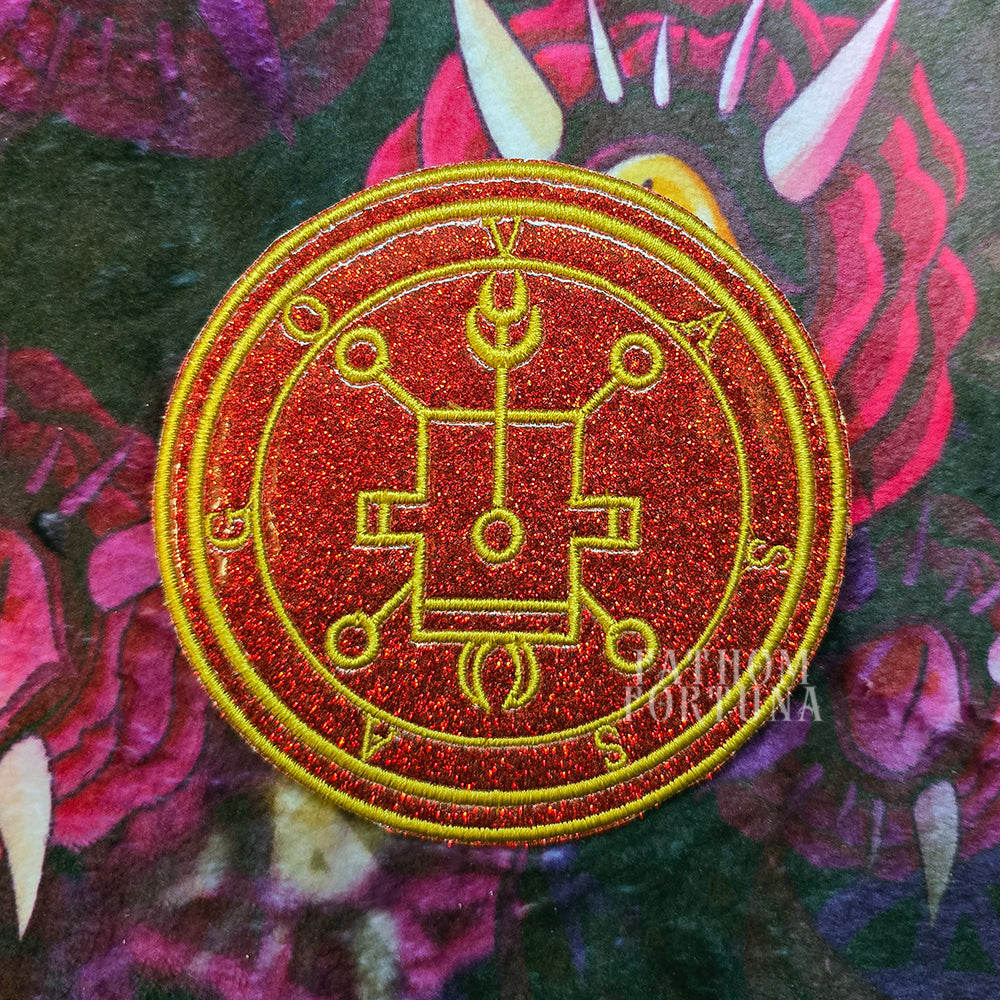 LE Vassago Sigil Sparkle Deluxe Embroidered Patch Made To Order