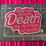 Pink B0mb Iron-On/Sew-On Patches