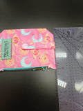 Pink Magical Girl Weapons Pocket Pal Mini Travel Wallet REVERSED