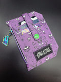 Haunted Wallpaper Pocket Pal Mini Travel Wallet GREEN SNAP